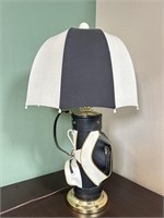 Vintage 30 inch golf bag table lamp