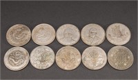Qing Dynasty silver coins a group