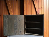 Wooden Cabinet With Hinged Door