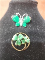 Two Brooches Butterfly "OR" Clover Roma?