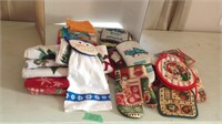 Christmas kitchen towels, washcloths, hot pads