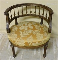 Adorable Louis XVI Style Walnut Armchair.