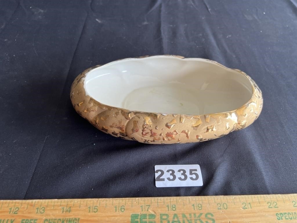 24k Gold Decorated Bowl