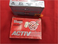 2 boxes of 12 gauge buck shot ammo