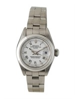 Rolex Oyster Perpetual Date 26mm White Dial Watch