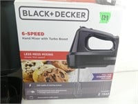 Black & Decker 6 Speed Hand Mixer, used/works