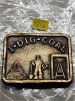 I Dig Coal Belt Buckle