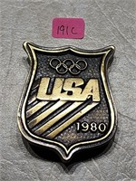 Olympic Winter Games Belt Buckle