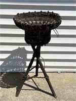 Wicker Plant Stand