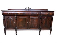 6ft 6in Antique Mahogany Sideboard