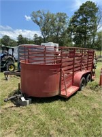1478) '16 2-axle stock trailer - BS ONLY