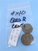 (3) Error Lincoln Cents