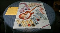 Rickerbacker Guitar Model Poster 24x33" With