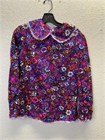 Vintage 60s Femme Flower Power Top