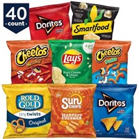 40Pcs Frito-Lay Fun Times Mix Snacks Variety Pack