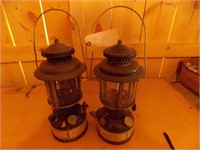 pair of kerosene lamps
