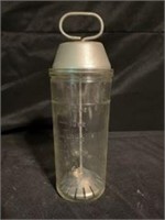 Vintage Dazey-Style Glass Mixer Churn 9"