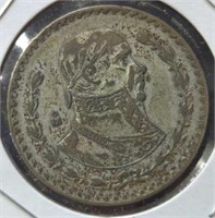 Silver 1963 Mexican dollar