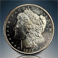 1881 S Morgan Silver Dollar Ungraded Mostly Pristi