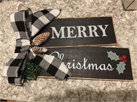 Wooden Christmas sign