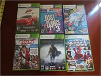 LOT DEAL OF 6 XBOX 360 GAMES