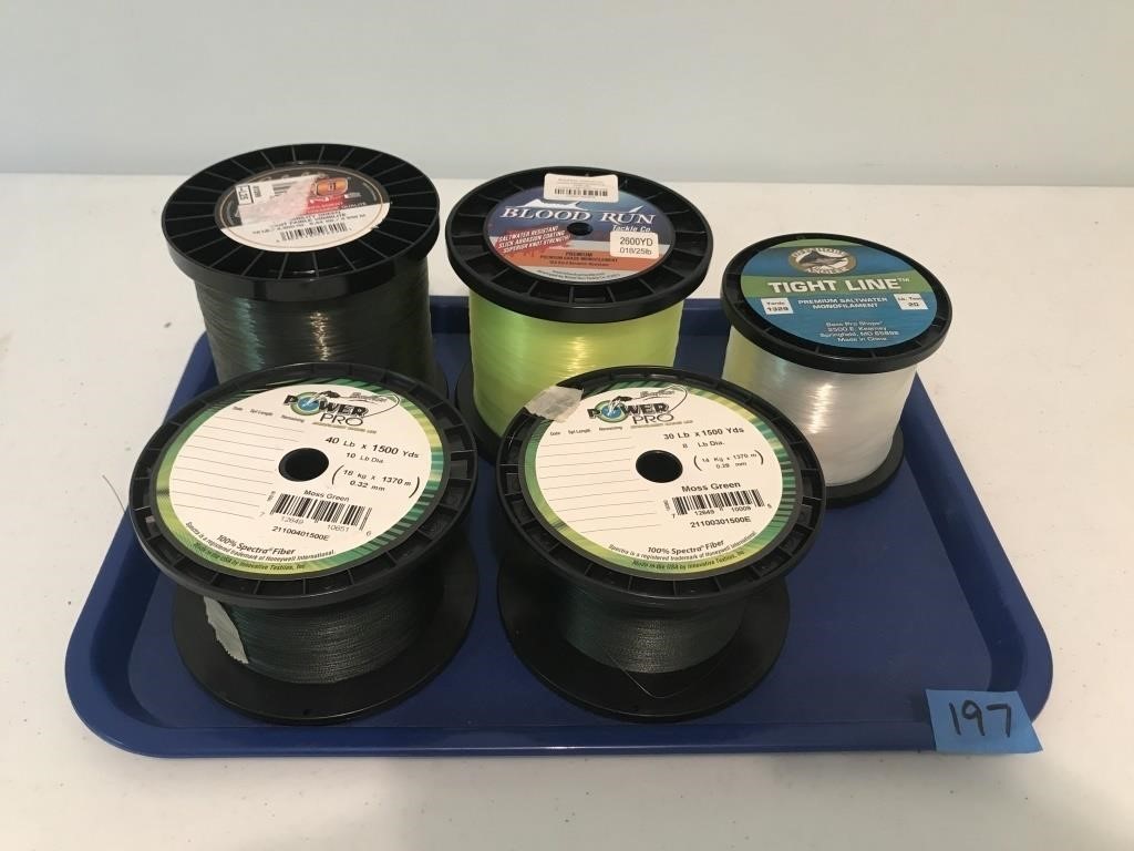 5 Large Rolls of Fishing Line