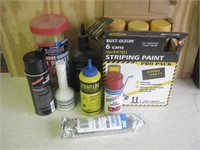 Striping Paint, Bungee's, Lubricants & More Shown