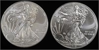 2014 & 2015 AMERICAN SILVER EAGLES