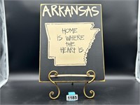 Arkansas Home is where the heart is sign