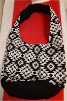 New Original Custom Made Black & White Hobo Bag