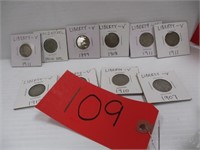 10 Liberty Nickels