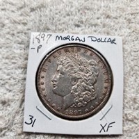 1897P Morgan Dollar XF