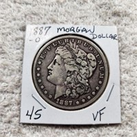 1887 Morgan Dollar VF