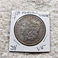 1889P Morgan Dollar VF