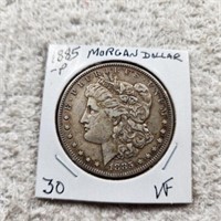 1885P Morgan Dollar VF