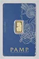 PAMP 2.5 Grams Gold Bar on Card