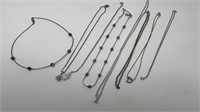 Silvertone Necklaces Jewelry Chains