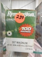 GROUP OF 100 ROUNDS REMINGTON CAL 357 MAG
