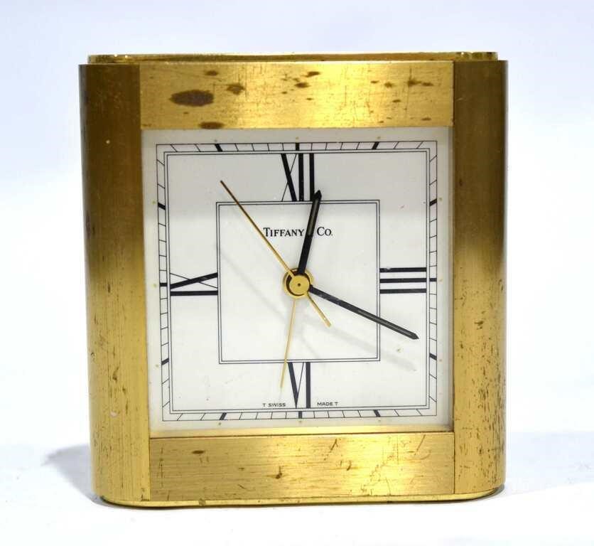 Tiffany & Co Bronze Table Clock