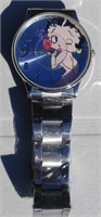 Betty Boop Analog Watch, New With Floating Kiss