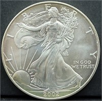 2002 silver eagle coin