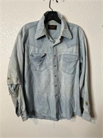 Vintage Chambray Big Yank Pearl Snap Shirt