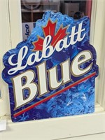 Labatt Blue Beer Sign - 15" x 17"