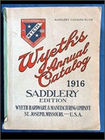 1916 WYETH'S ANNUAL CATALOG - SADDLERY EDITION
