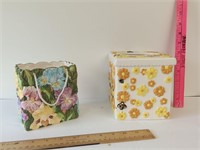Ceramic Tissue Box Cover and Planter
