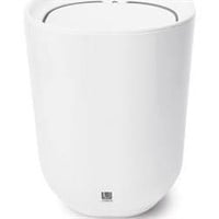 "As Is" Umbra Bathroom Waste Can with Lid, White