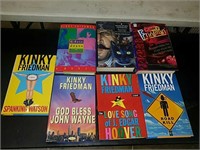 Kinky Friedman hardbound books with dust jackets