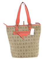 BVLGARI Canvas Handbag Tote