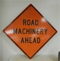 Road Machinery Ahead Sign