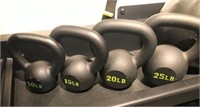Kettlebell weights, Set of 4, Bid per weight x 4